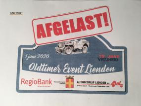 OLDTIMER EVENT LIENDEN 2020 AFGELAST!